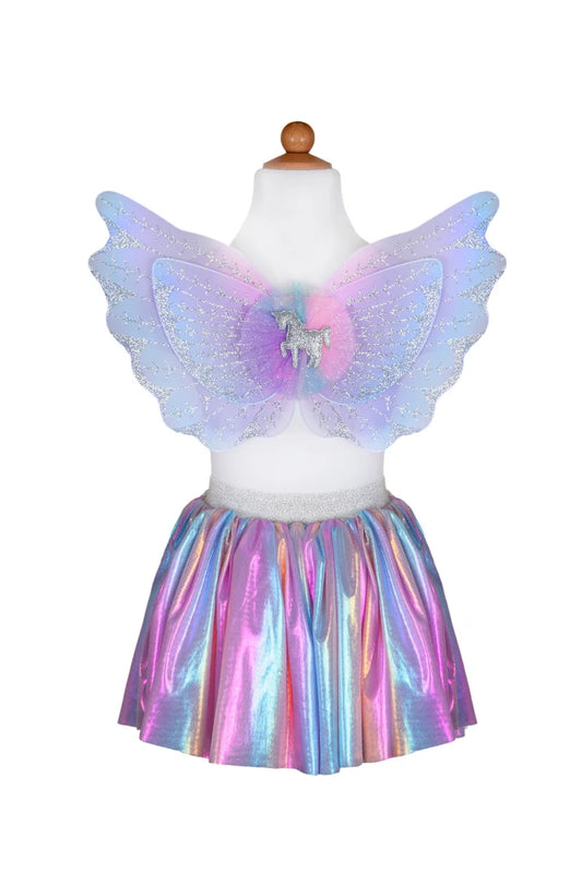 Magical Unicorn Skirt & Wings Set