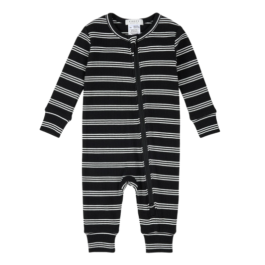 Black Striped Modal Rib Sleeper