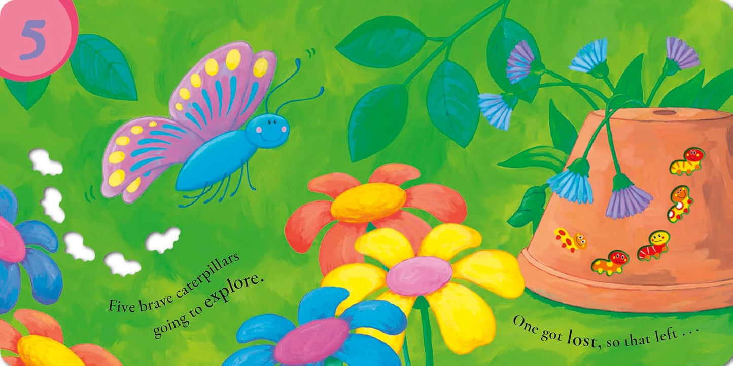 Ten Wriggly, Wiggly Caterpillars Board Book