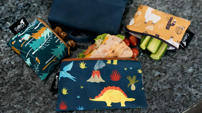 Medium Reusable Snack Bag- Dinosaurs