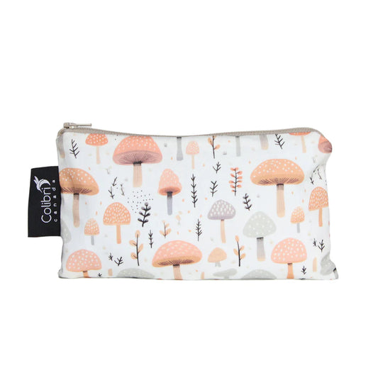 Medium Reusable Snack Bag- Mushrooms