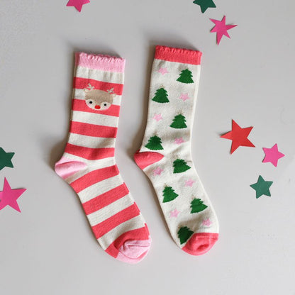 Jolly Christmas Socks 2pk.