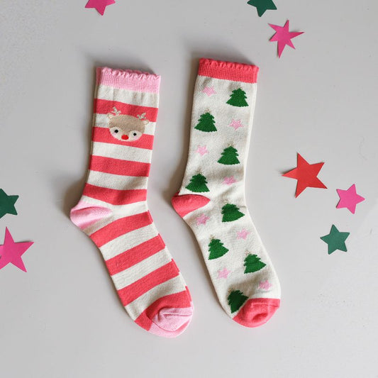 Jolly Christmas Socks 2pk.