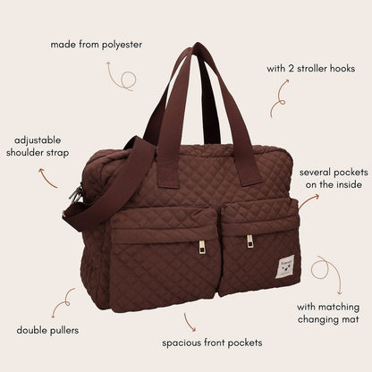 Embrace Diaper Bag- Brown