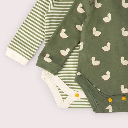 Green Ducks Organic Baby Bodysuit 2pk.