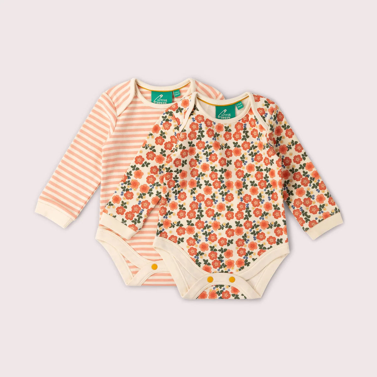Petals Organic Baby Bodysuit 2pk.