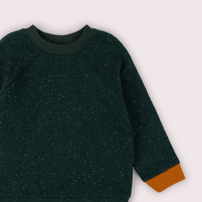 Forest Green Organic Raglan Sweatshirt