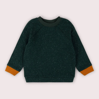 Forest Green Organic Raglan Sweatshirt
