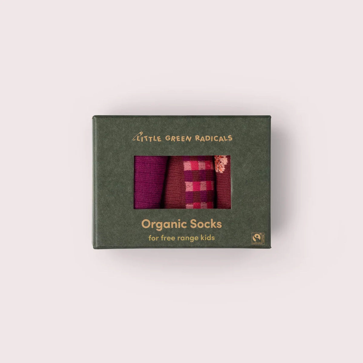 Berry Petals Organic Socks 3pk.