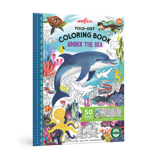 Under The Sea Fold-Out Colouring Book