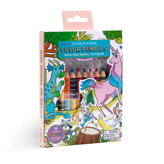 Magical Creatures Mini Colouring Mural + Pencil Crayons