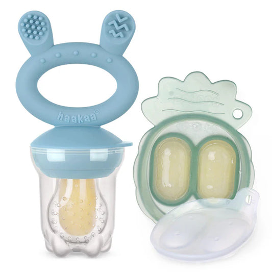 Freeze-N-Feed Silicone Feeder & Tray- Sky Blue