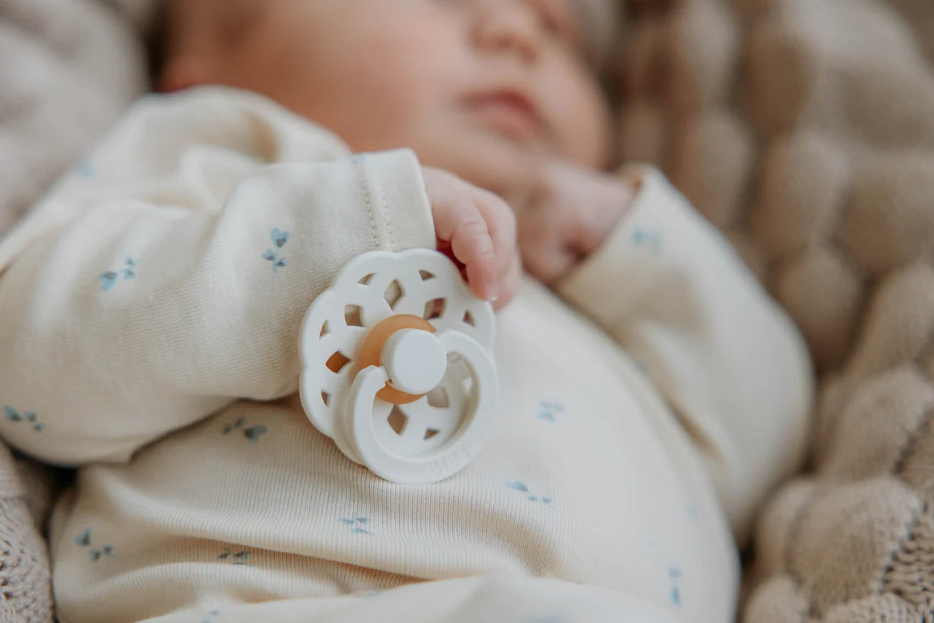 Boheme Round Pacifier 2pk.- Ivory/Blossom