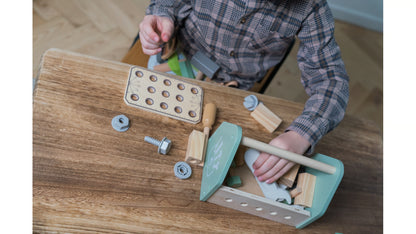 26pc. Wooden Tool Box Set