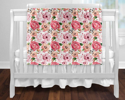Minky Soft Blanket- Begonia