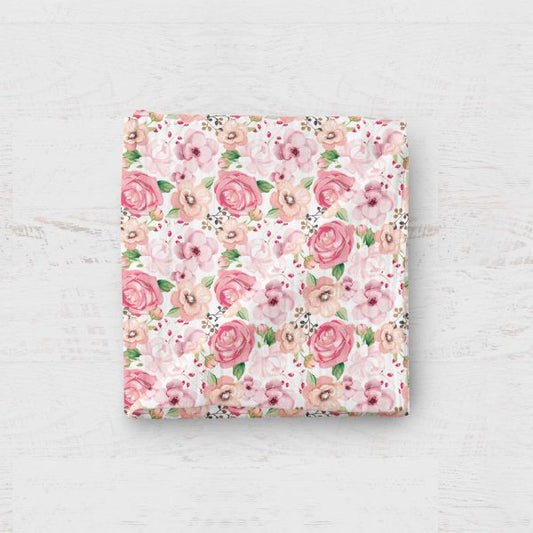 Bamboo Muslin Swaddle Blanket- Begonia