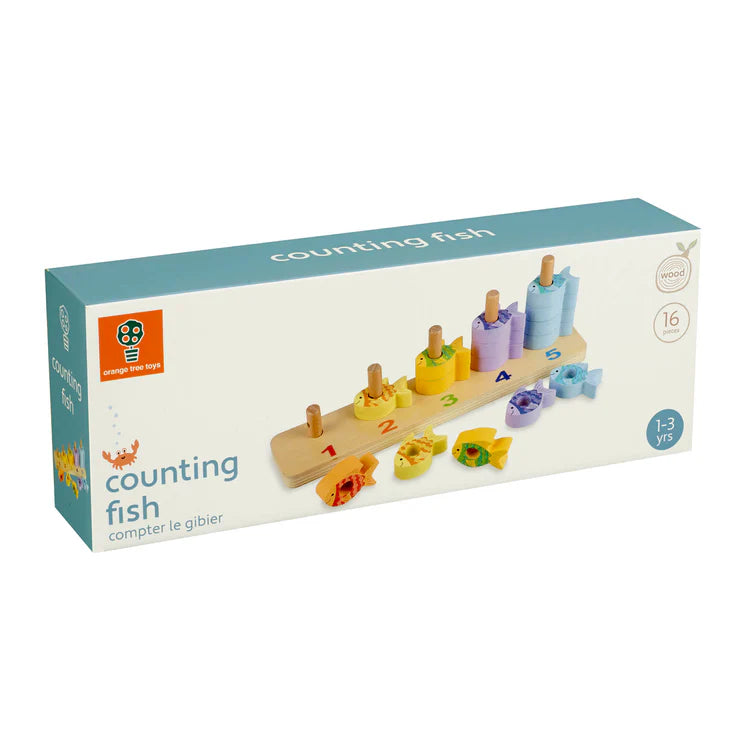 Counting Fish Wooden Game
