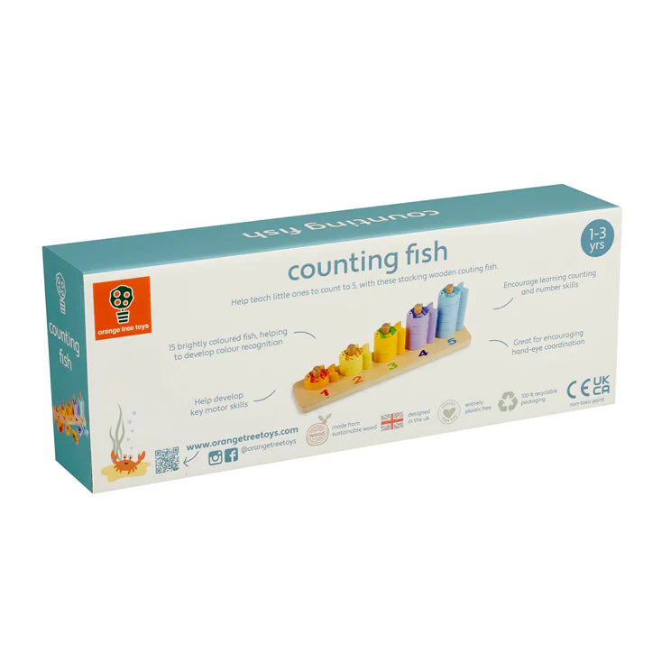 Counting Fish Wooden Game