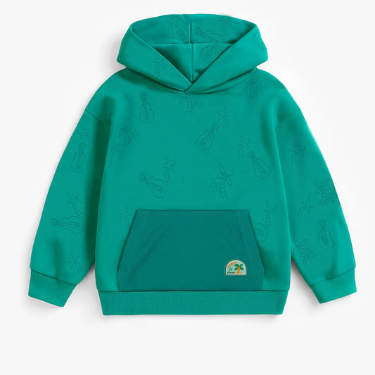 Teal Palm Tree Hoodie