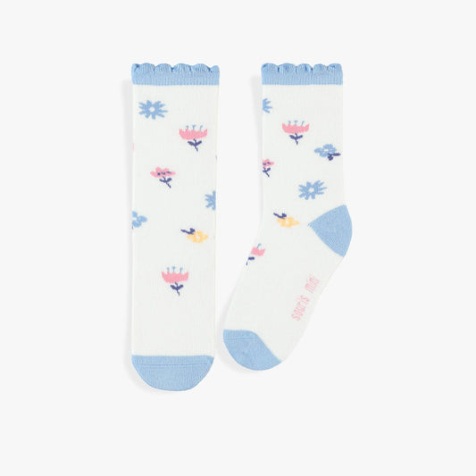 Periwinkle Floral Socks