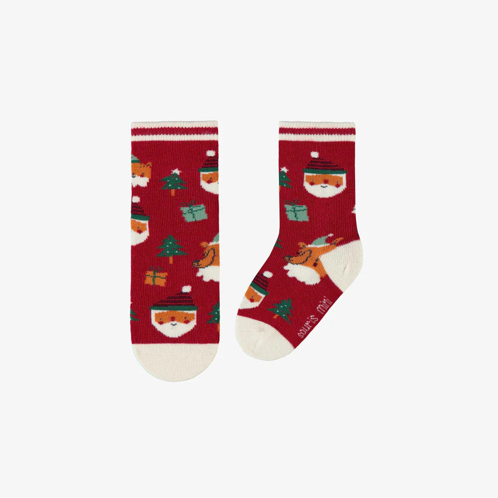 Festive Santa Baby Socks