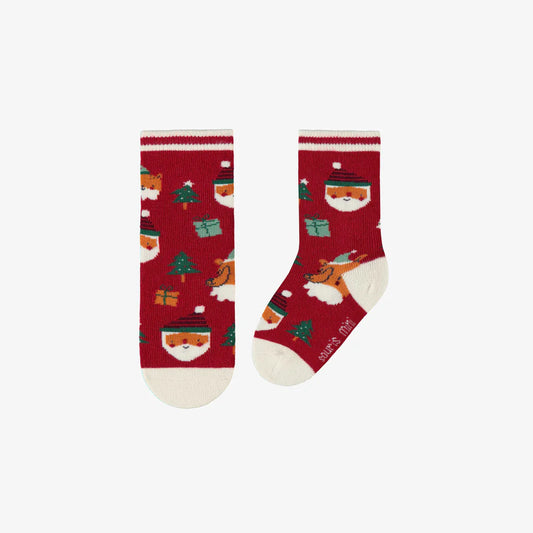 Festive Santa Baby Socks