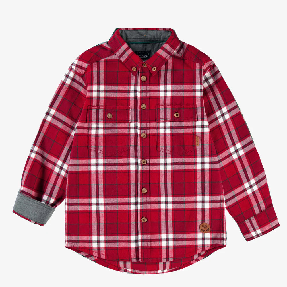 Red Plaid Flannel Shirt