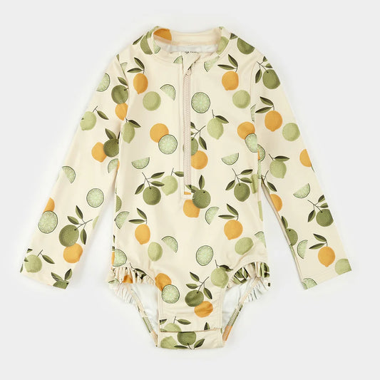 Citrus Long Sleeve 1pc. Baby Swimsuit