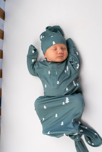 Bamboo Sleep Gown- Tiny Trees