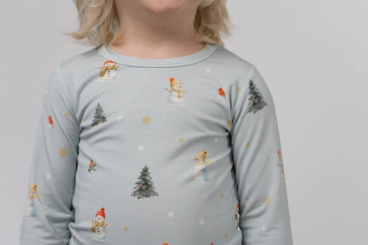 Bamboo Long Sleeve Pajama Set- Snowmen