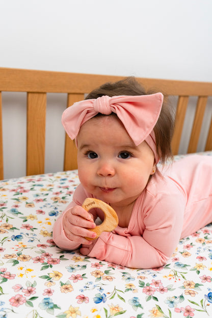 Bamboo Headband- Crystal Rose
