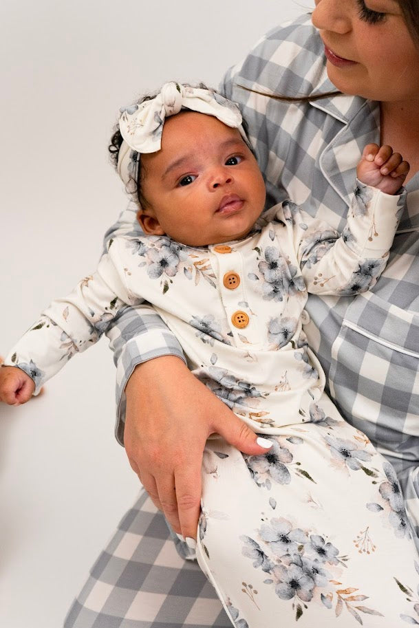 Bamboo Sleep Gown- Frosty Floral