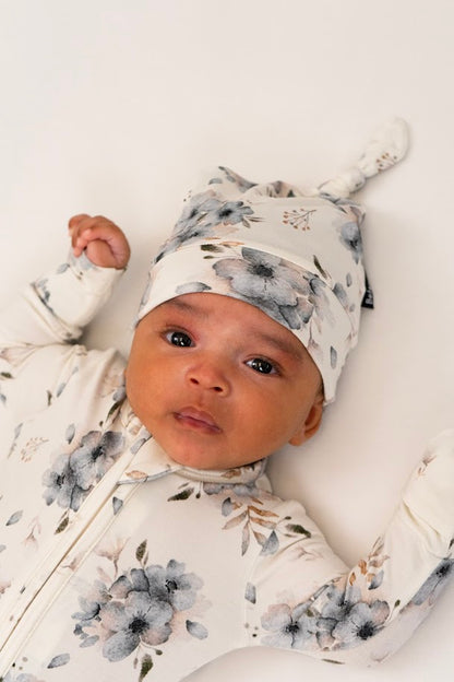 Bamboo Knotted Hat- Frosty Floral