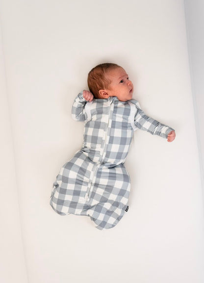 1.0 TOG Convertible Swaddle Sack- Denim Plaid