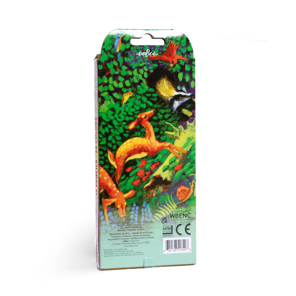 Unicorn Garden Double-Sided Pencil Crayons