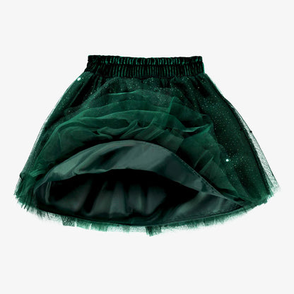 Forest Green Sparkle Tulle Skirt