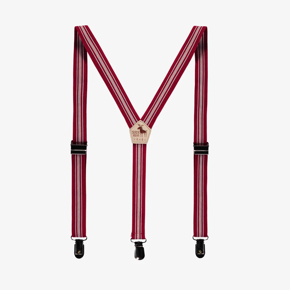Red Striped Suspenders