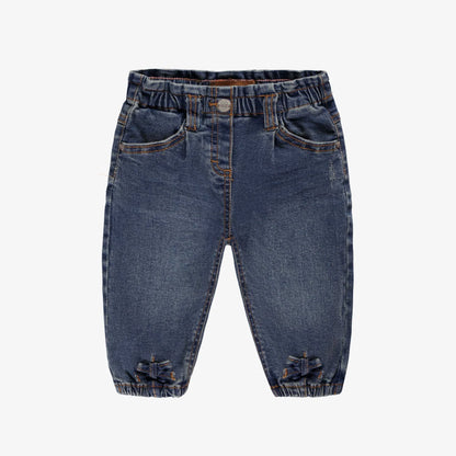 Paperbag Bow Denim Baby Pants