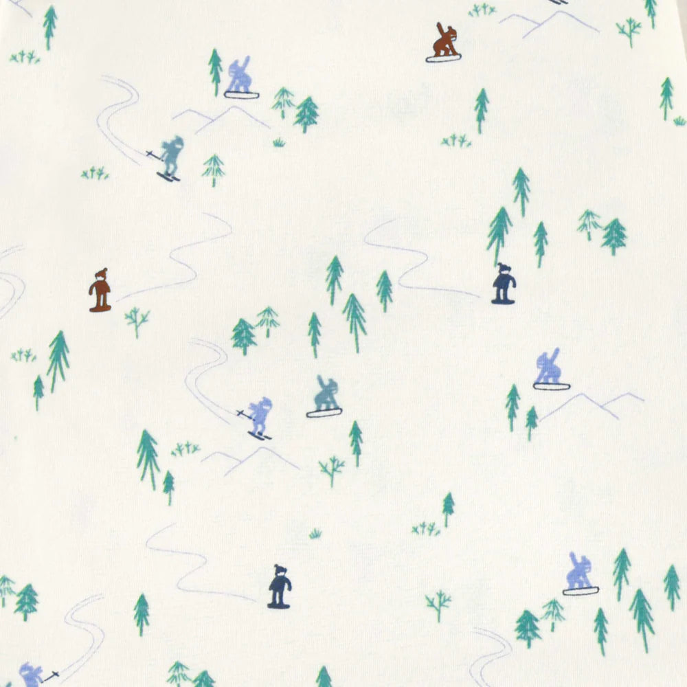 Alpine Skiing Long Sleeve Baby Shirt