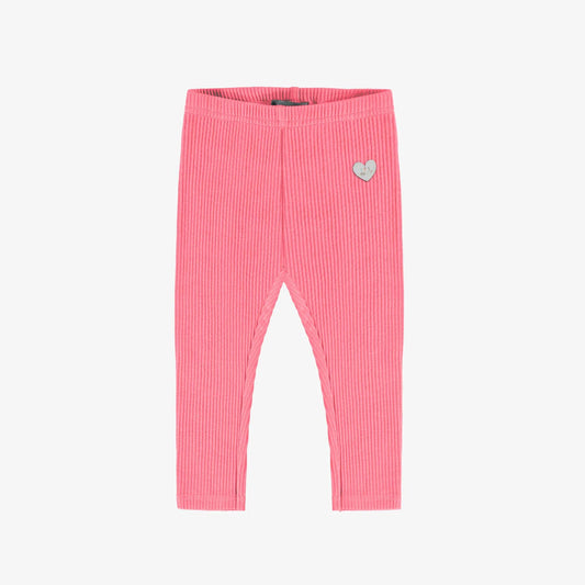 Rose Ribbed Baby Leggings