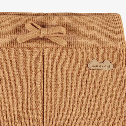 Beige Knit Baby Pants