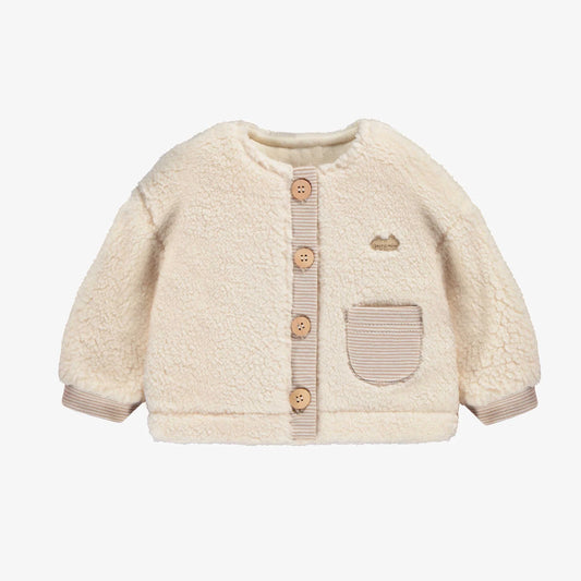 Cream Sherpa Baby Jacket
