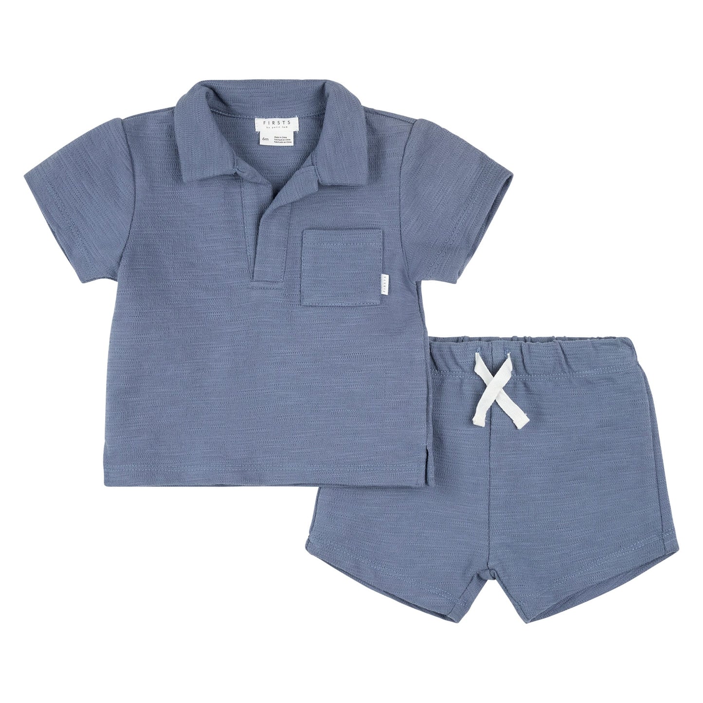 Royal Blue Organic Terry Short Set