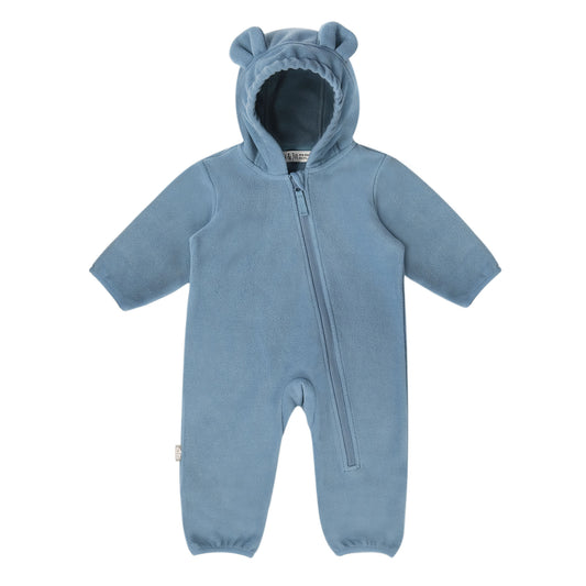 Stormy Blue Baby Fleece Bunting Suit