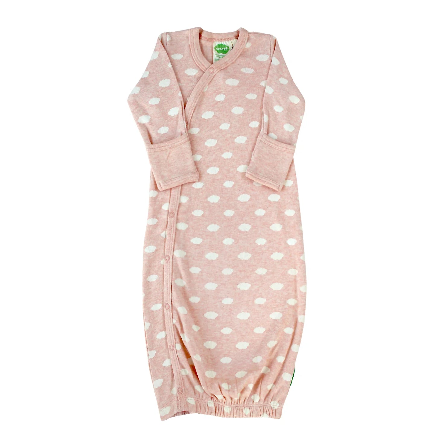 Organic Essentials Wrap Gown- Pink Clouds