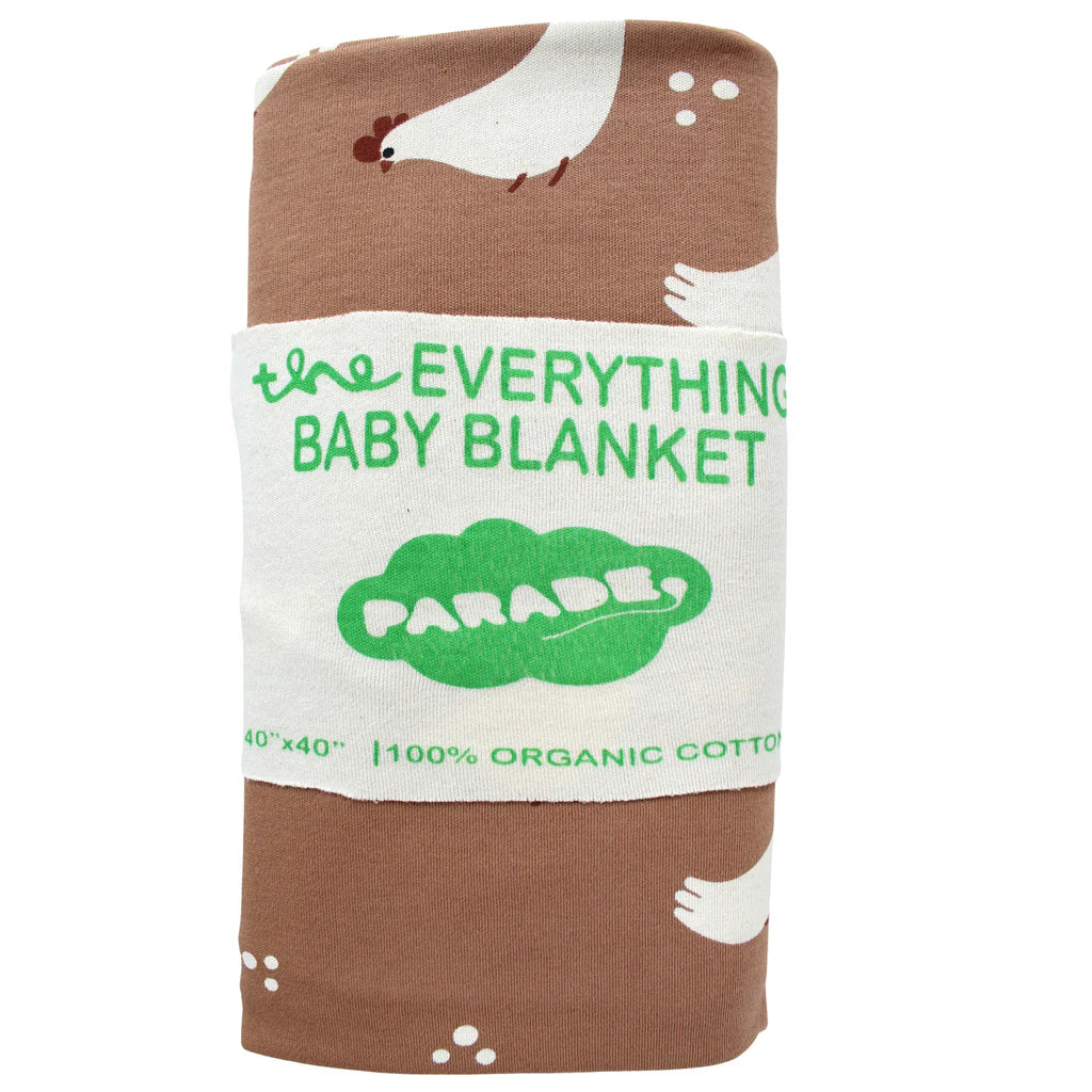 Organic Everything Baby Blanket- Chickens