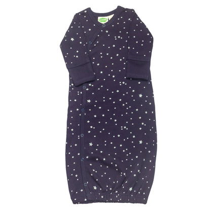 Organic Essentials Wrap Gown- Sky Stars