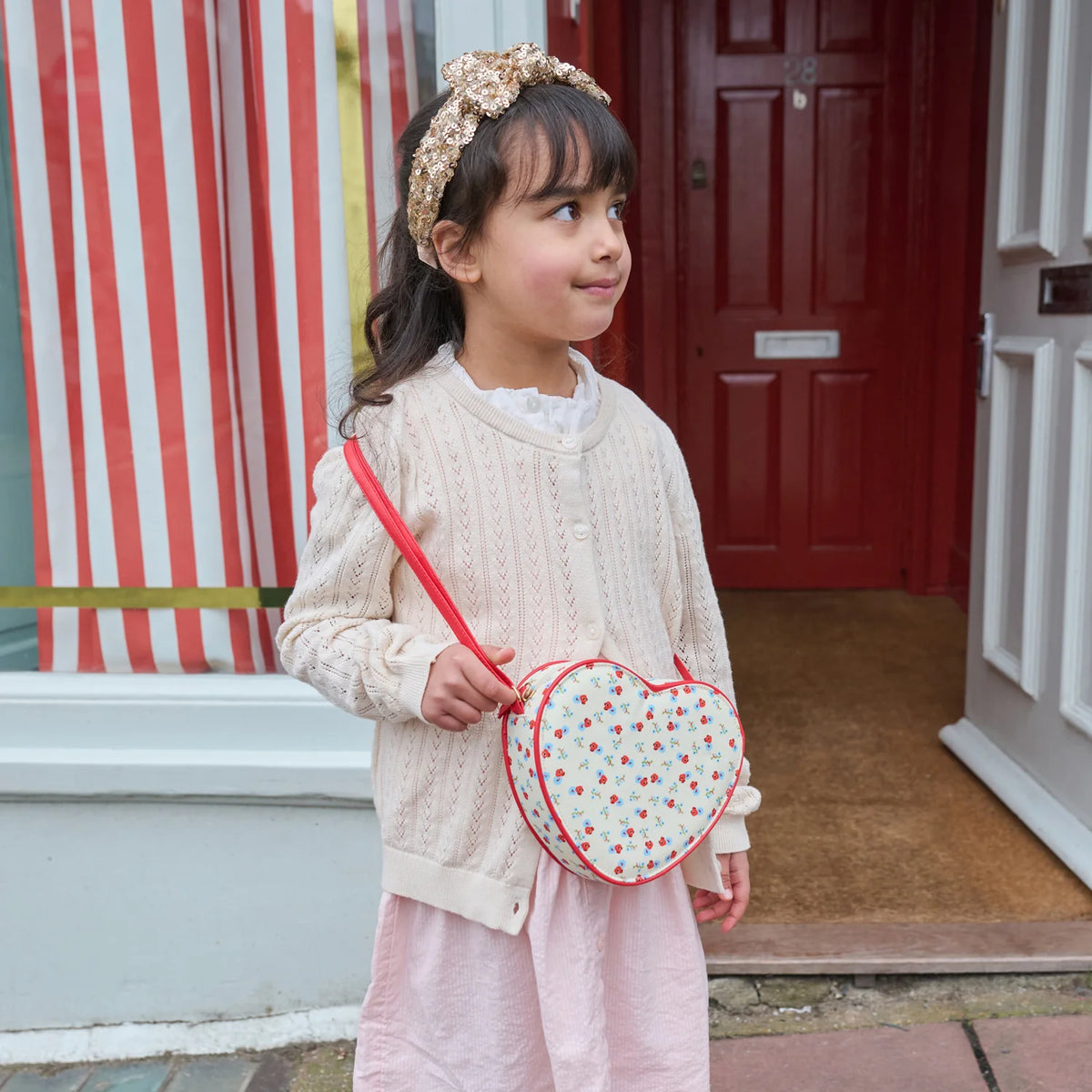 Martha Ditsy Floral Heart Bag