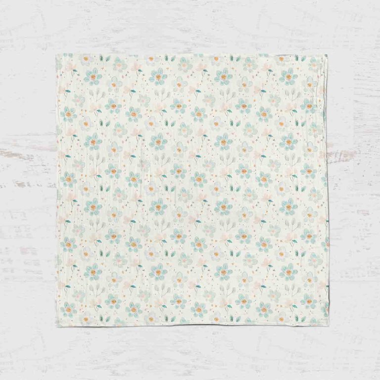 Bamboo Muslin Swaddle Blanket- Geranium