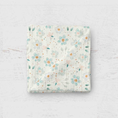 Bamboo Muslin Swaddle Blanket- Geranium